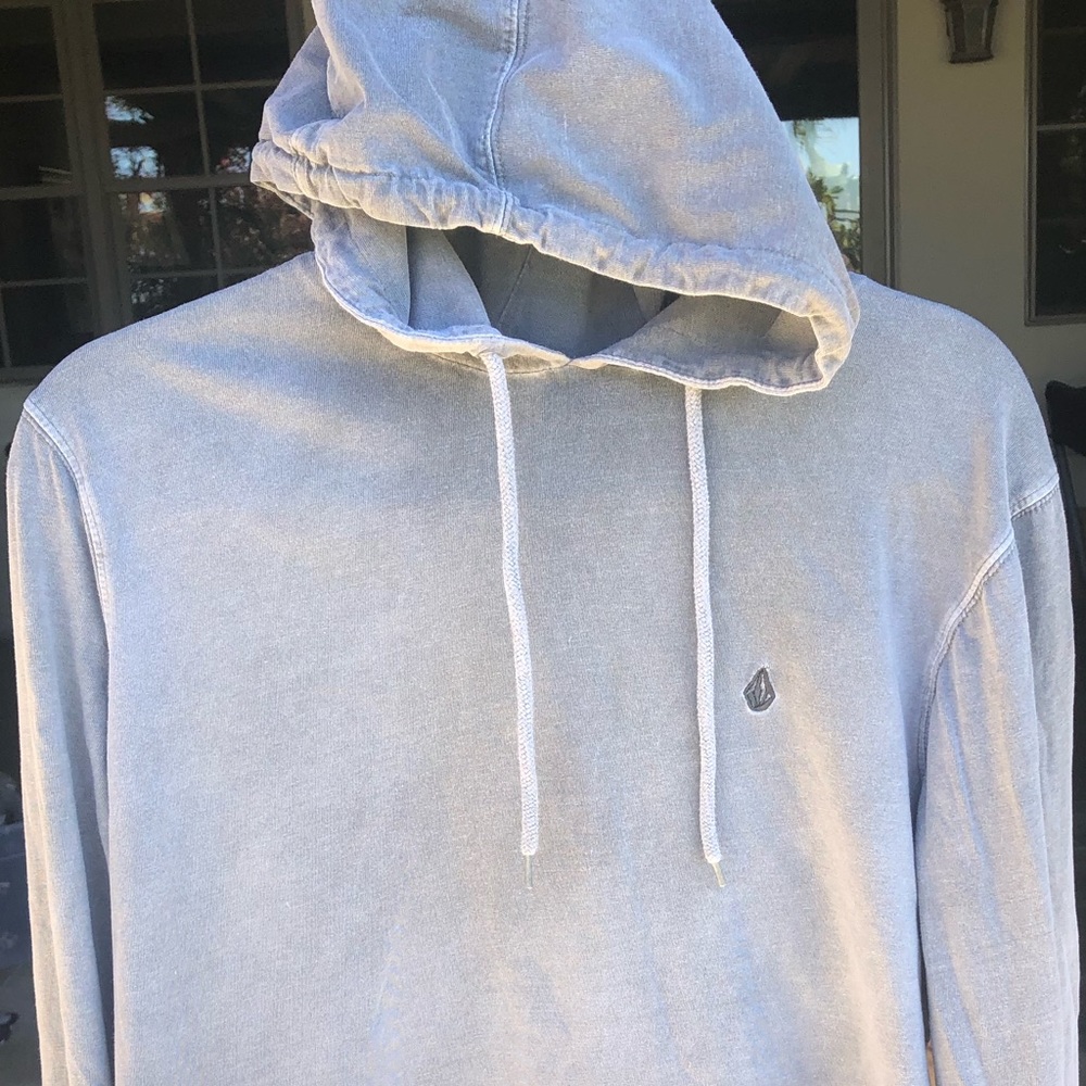 VOLCOM HOODIE SWEATSHIRT GRAY SIZE M